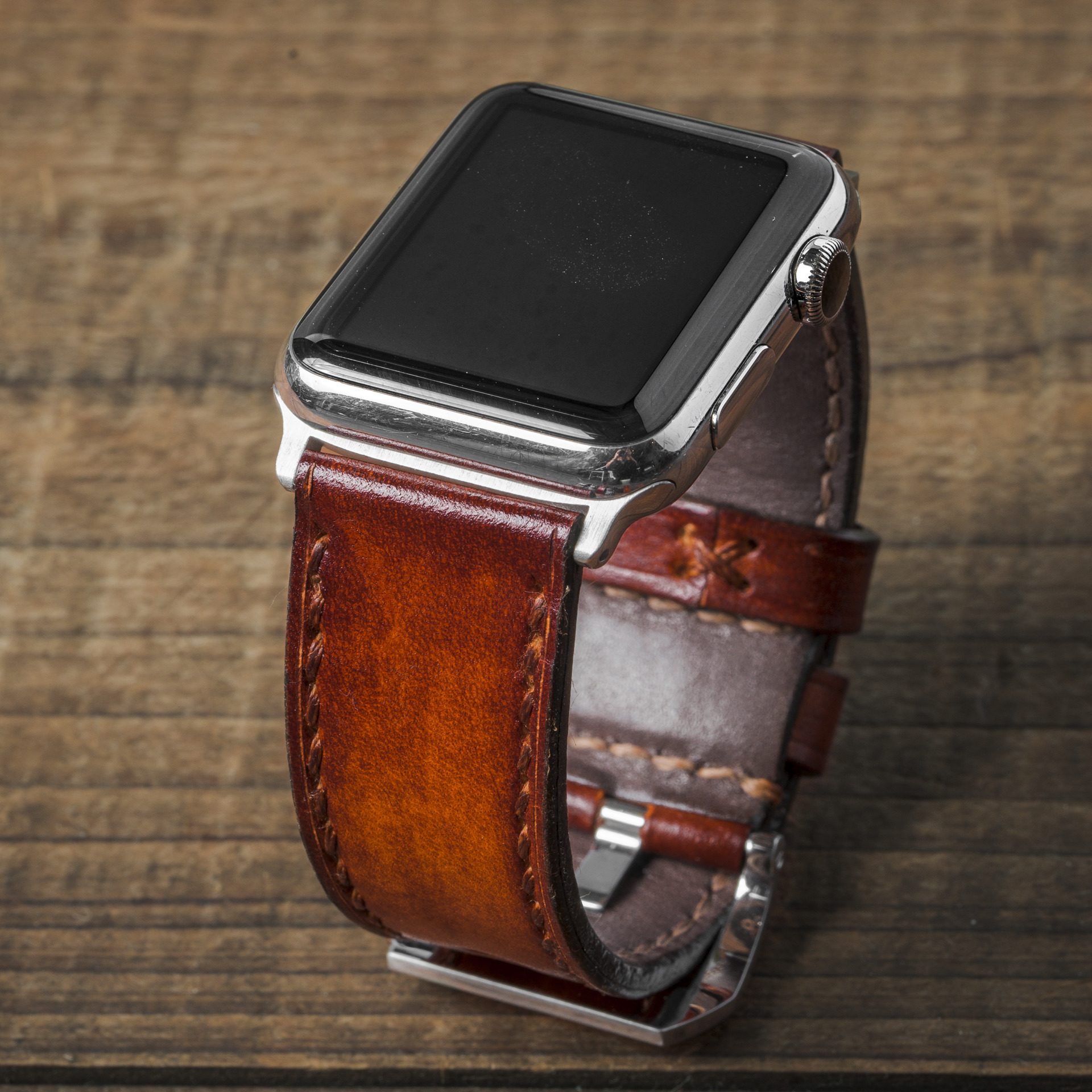 ARTIST 006 LEATHER WATCH STRAP Cognac (for Apple Watch)