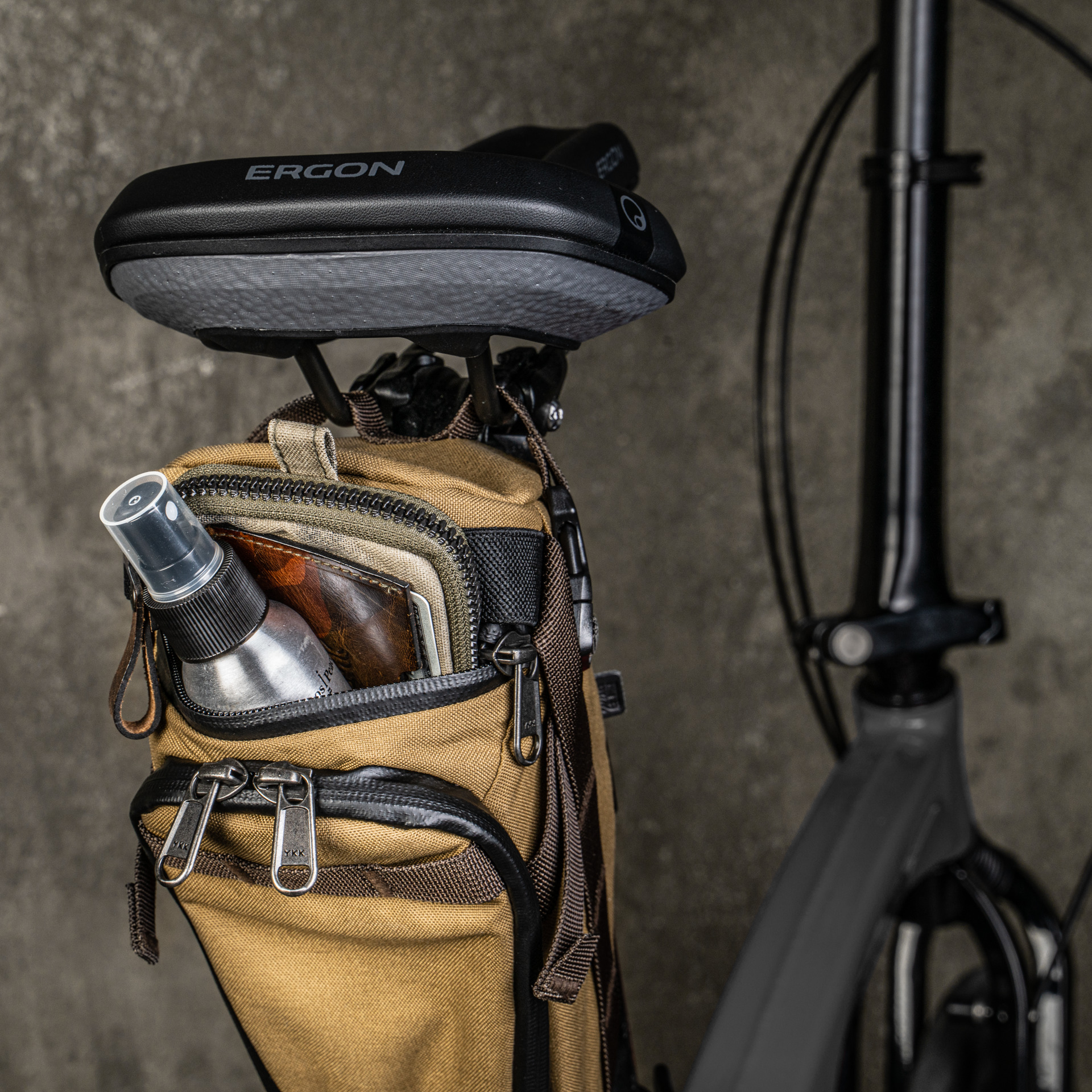 Multi Function Bottle Saddle Pouch Handmade camera bags