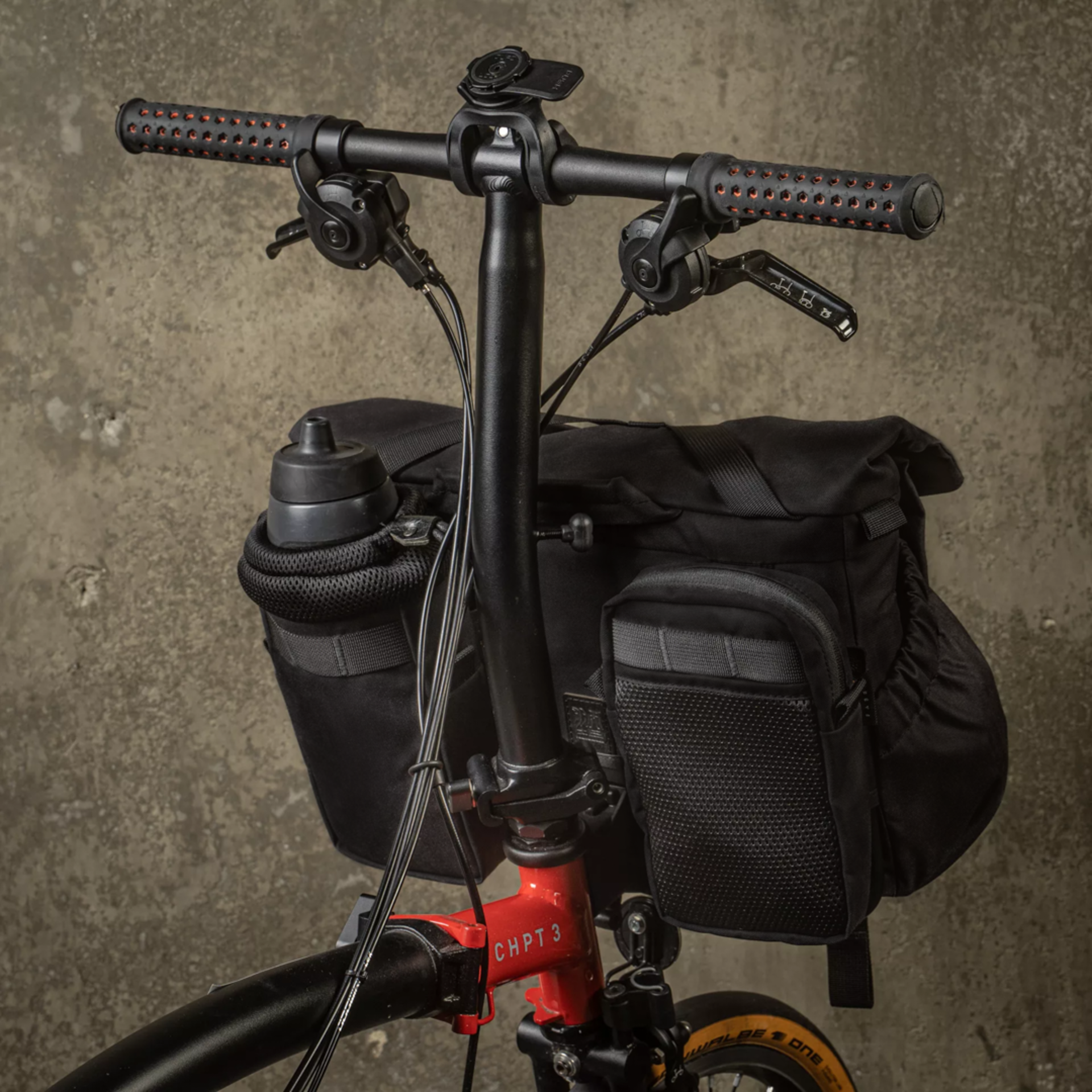 "PILOT" BROMPTON BAG 10L (includes 2 pouch modules , zipper & water bottle)