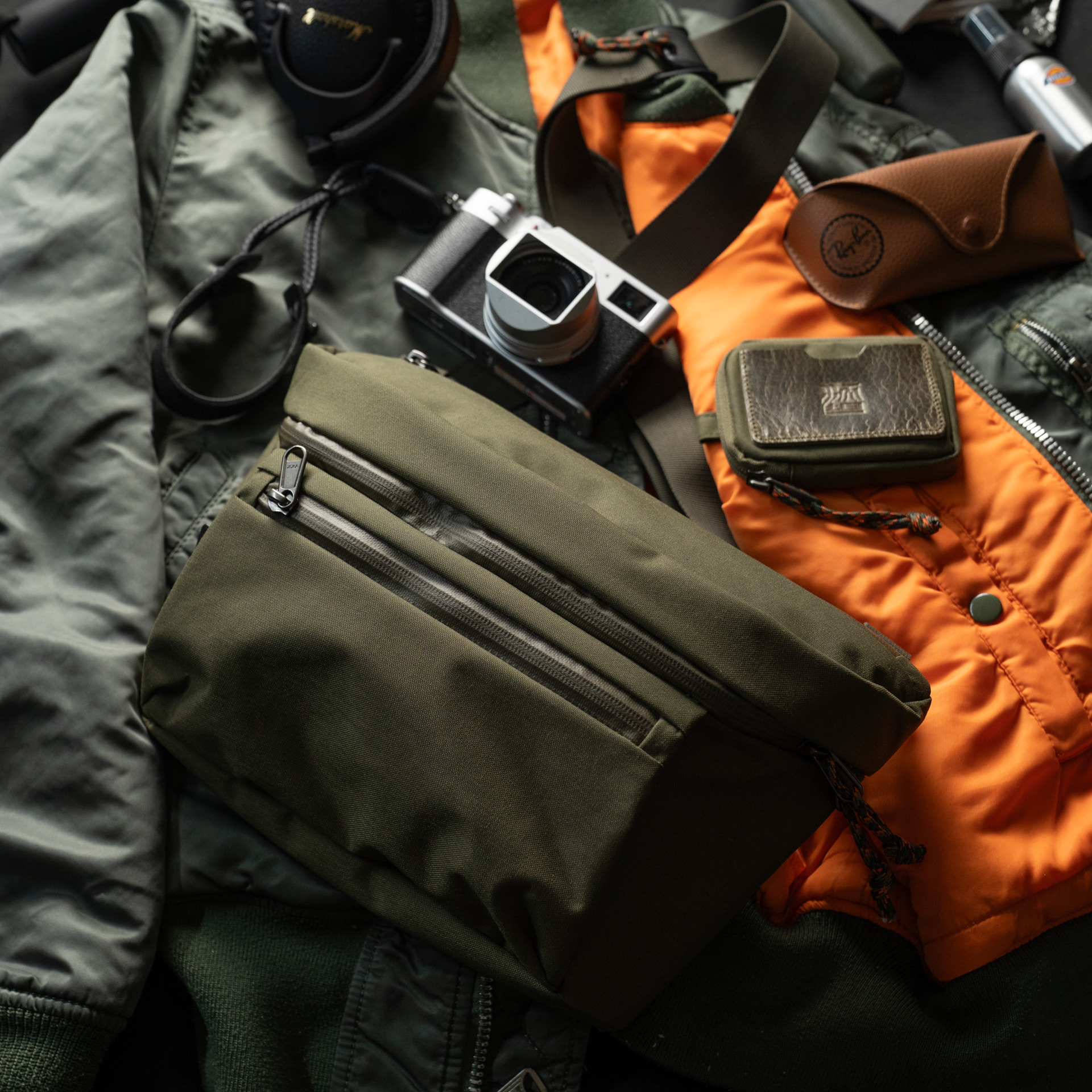 MA-1 Inspired Limited Edition Sling Pouch 3.5L and Essential Wallet Combo Set