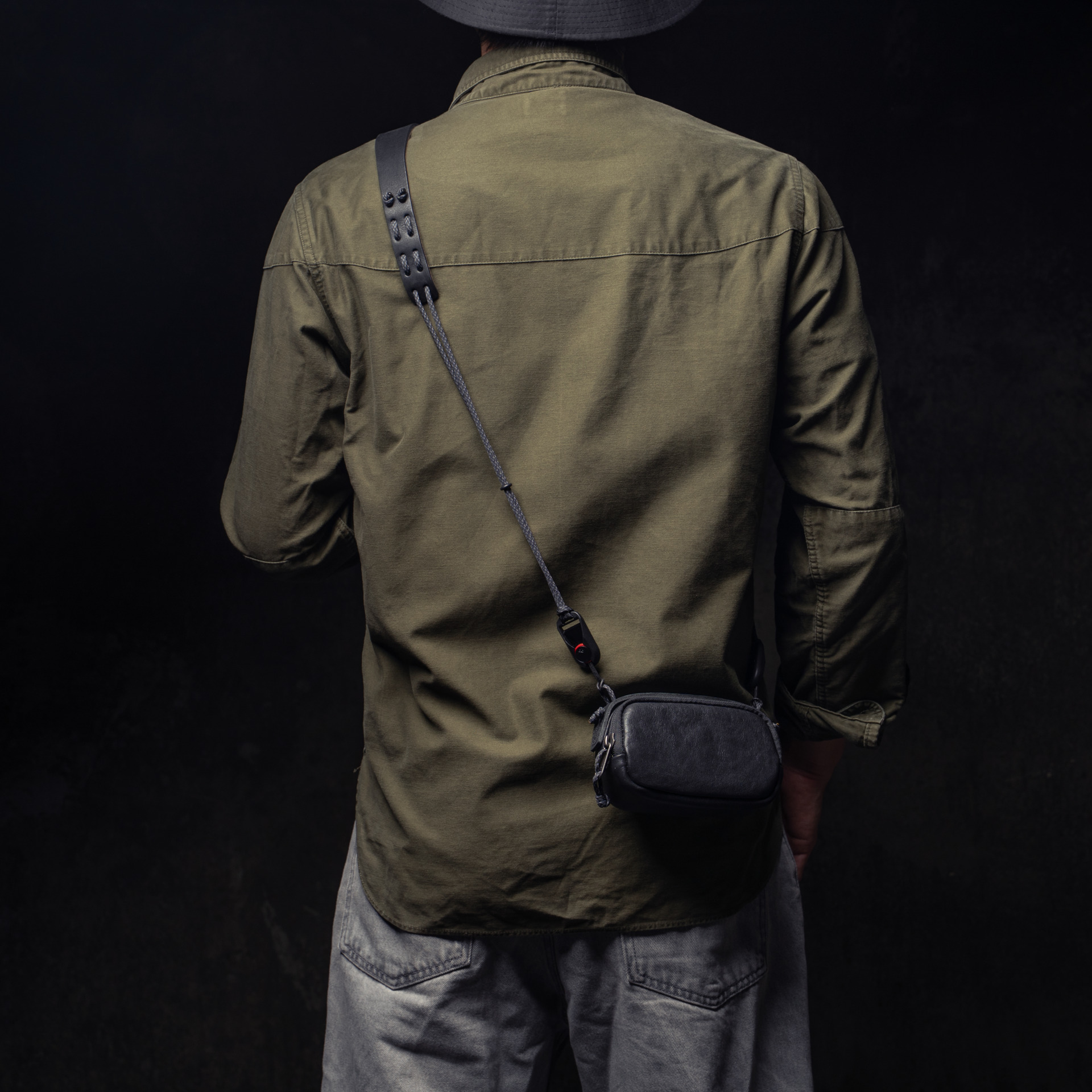 Full Leather Portable Camera Pouch S