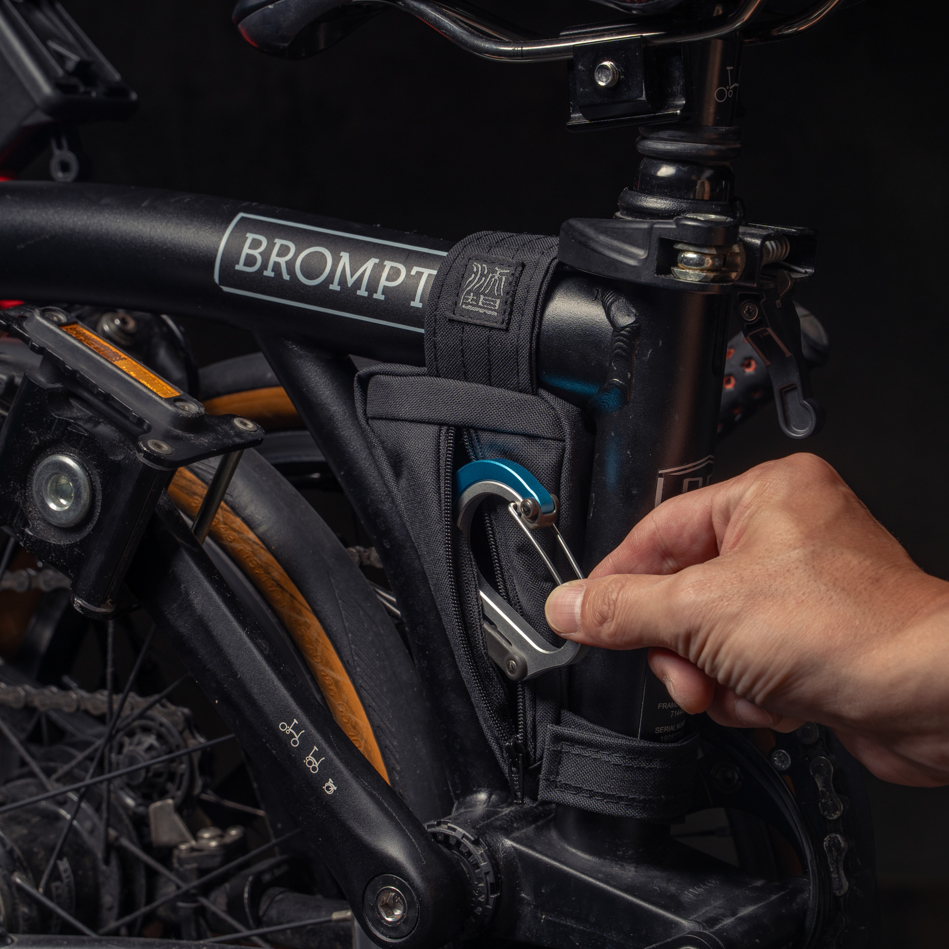 Brompton 用フレームイン三角バッグ