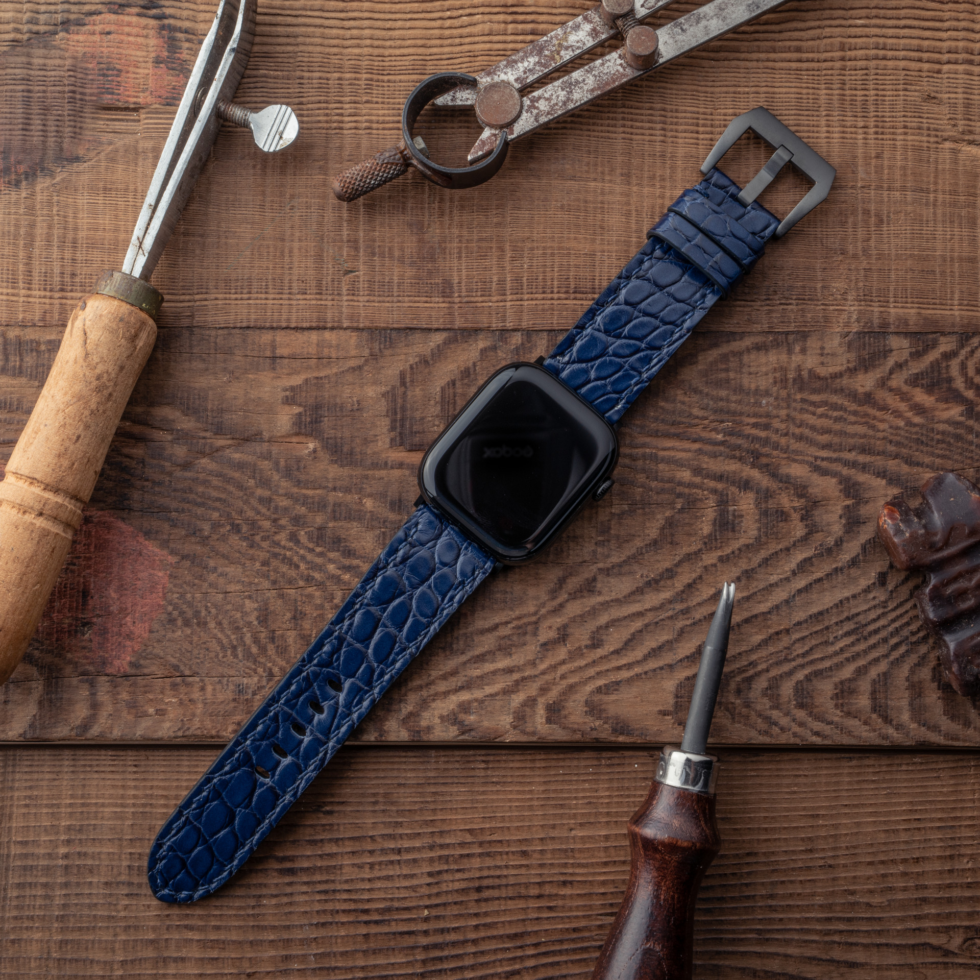 The One ワニ革時計バンド 08 (Apple Watch 用)