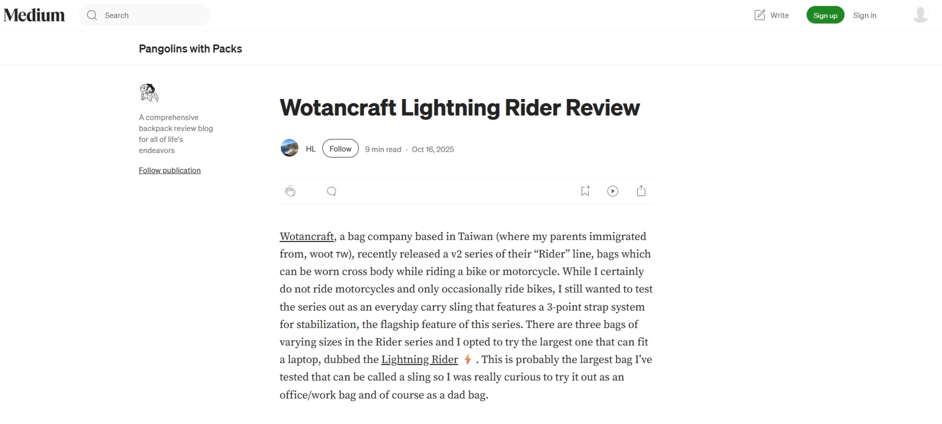 BLOG｜Pangolins with Packs