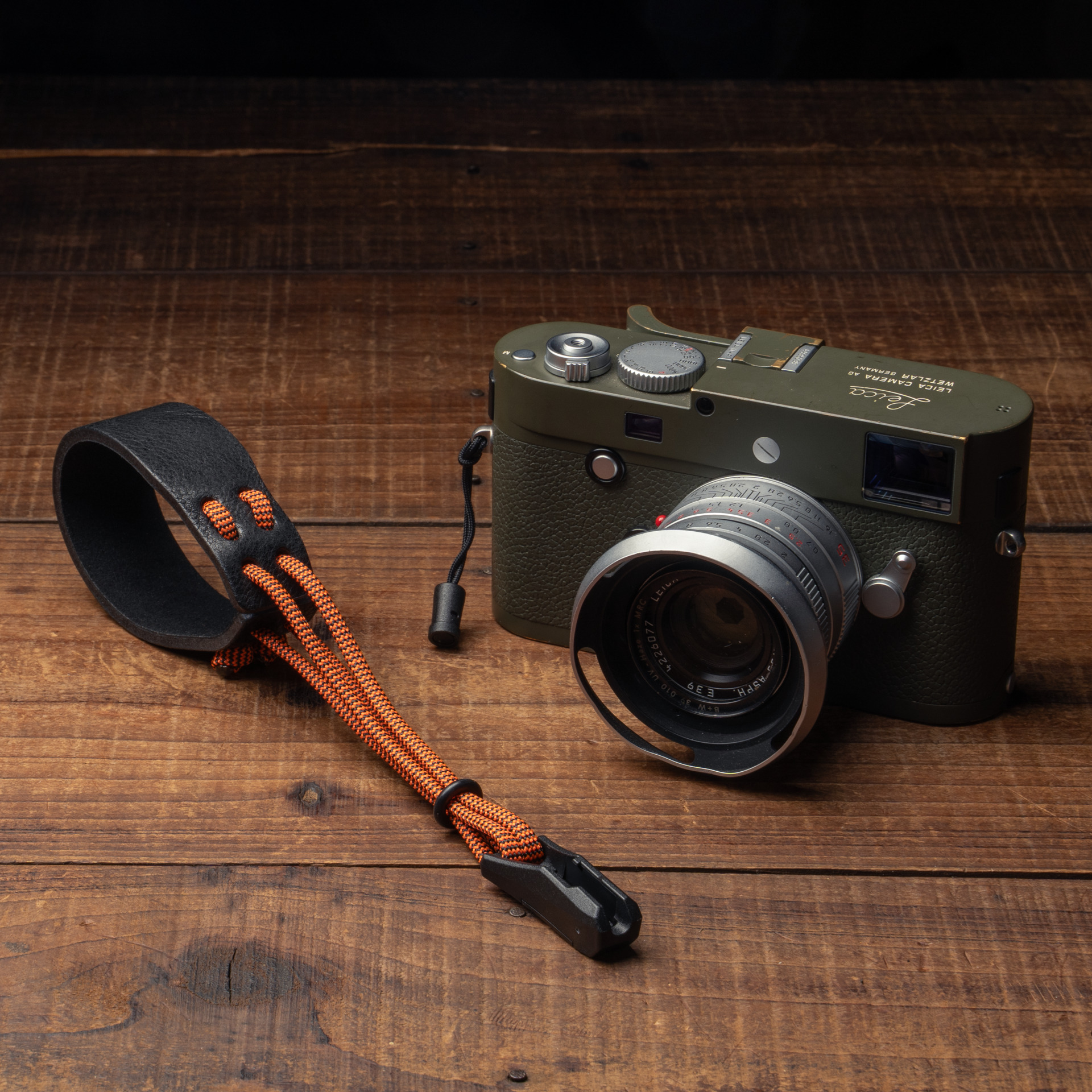 「Parashooter パラシューター」カメラ用ハンドストラップ 012（日本 YKK クイックリリースバックル）