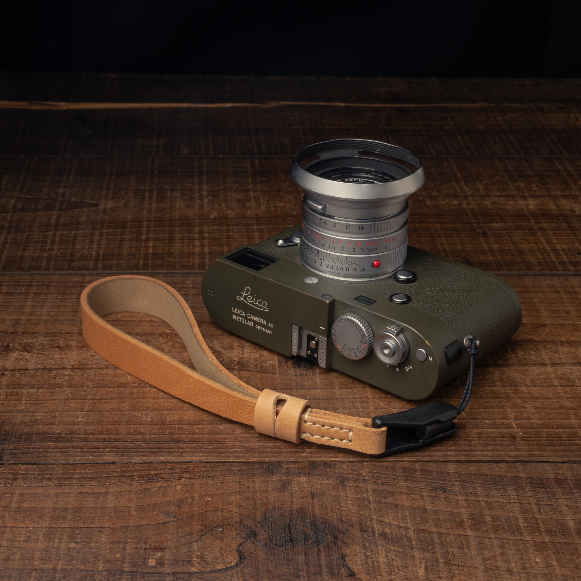 Full Leather Camera Wrist Strap 007  (Japan YKK Quick Release Buckle)