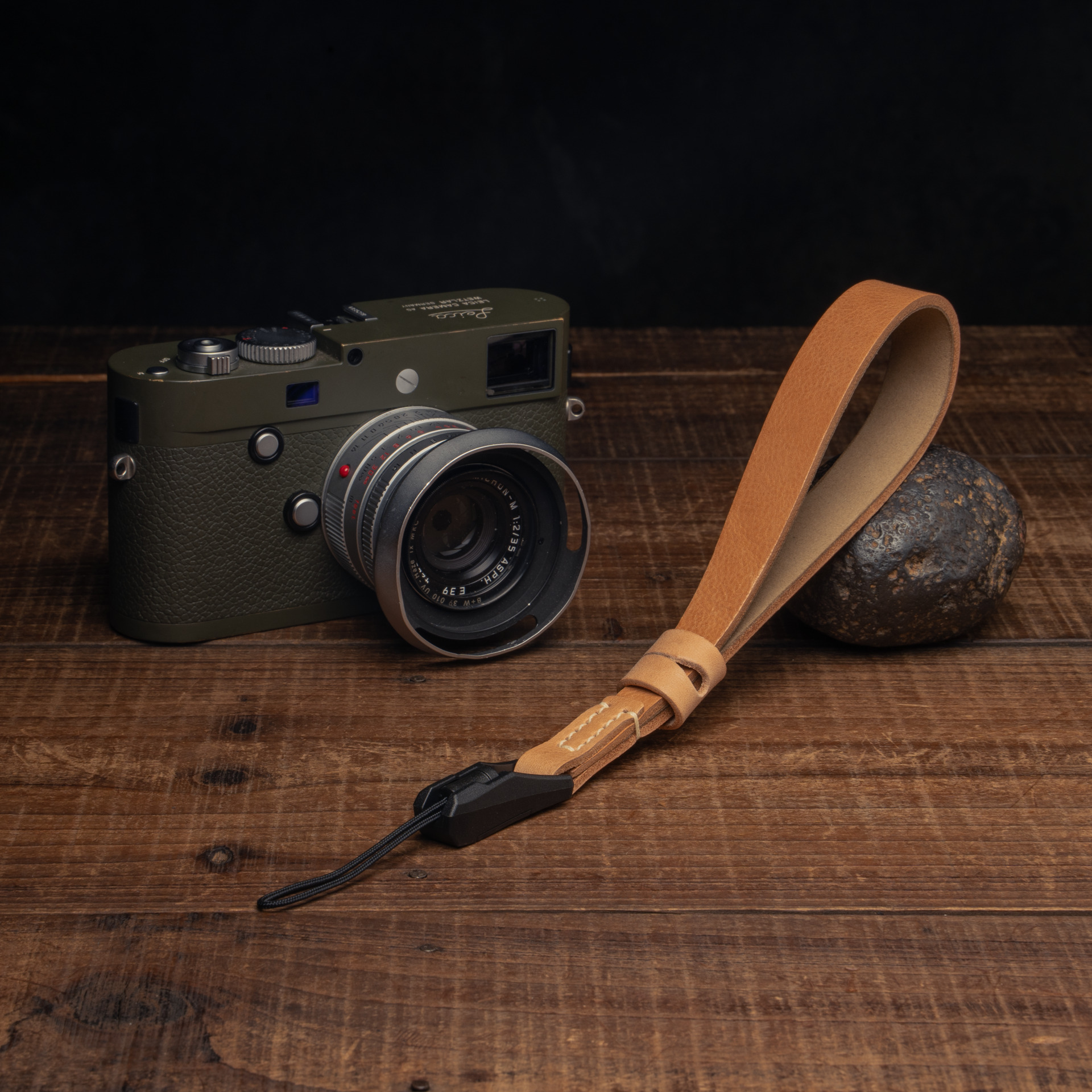Full Leather Camera Wrist Strap 007  (Japan YKK Quick Release Buckle)