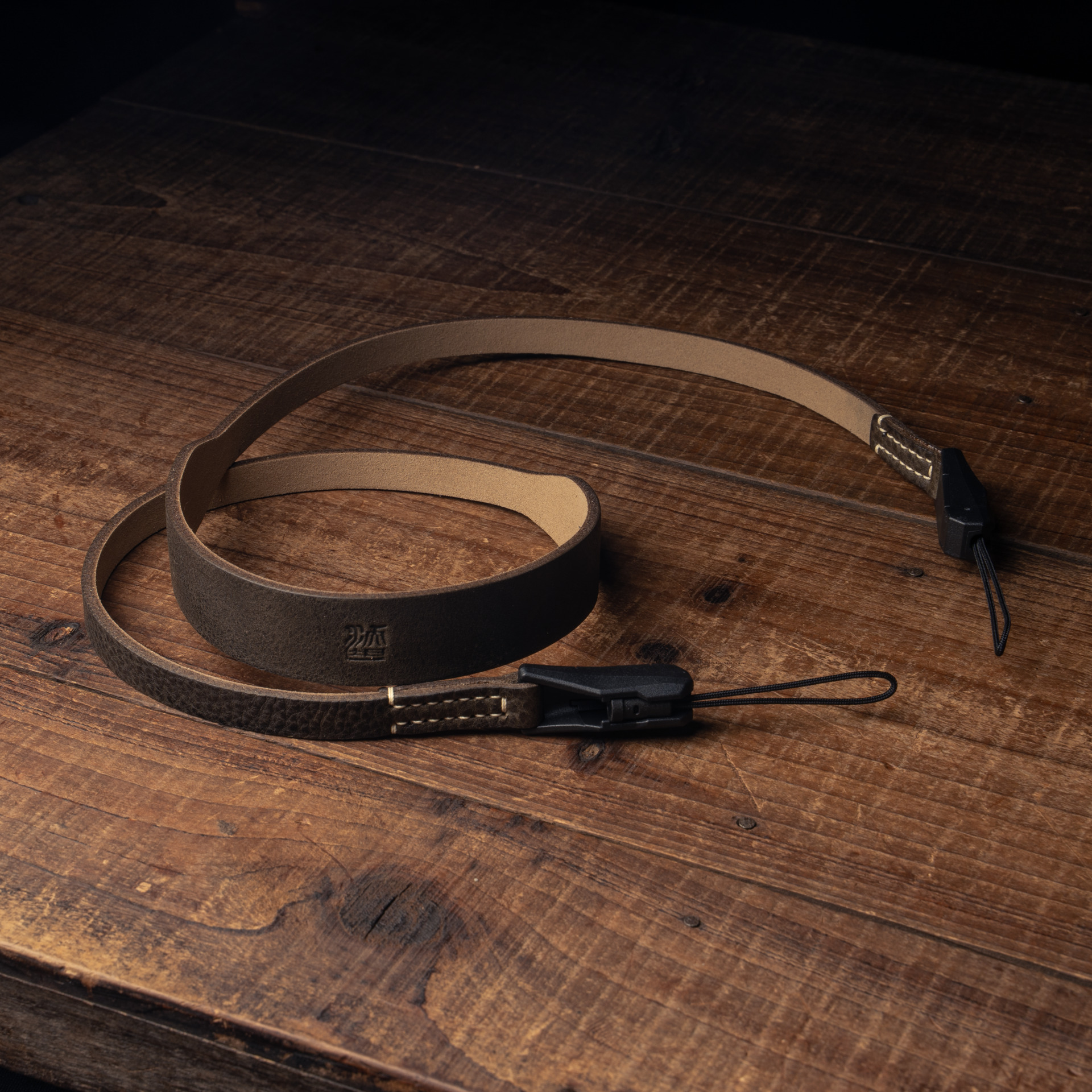 Full Leather Camera Neck Strap 001 Tapered (Japan YKK Quick Release Buckle)
