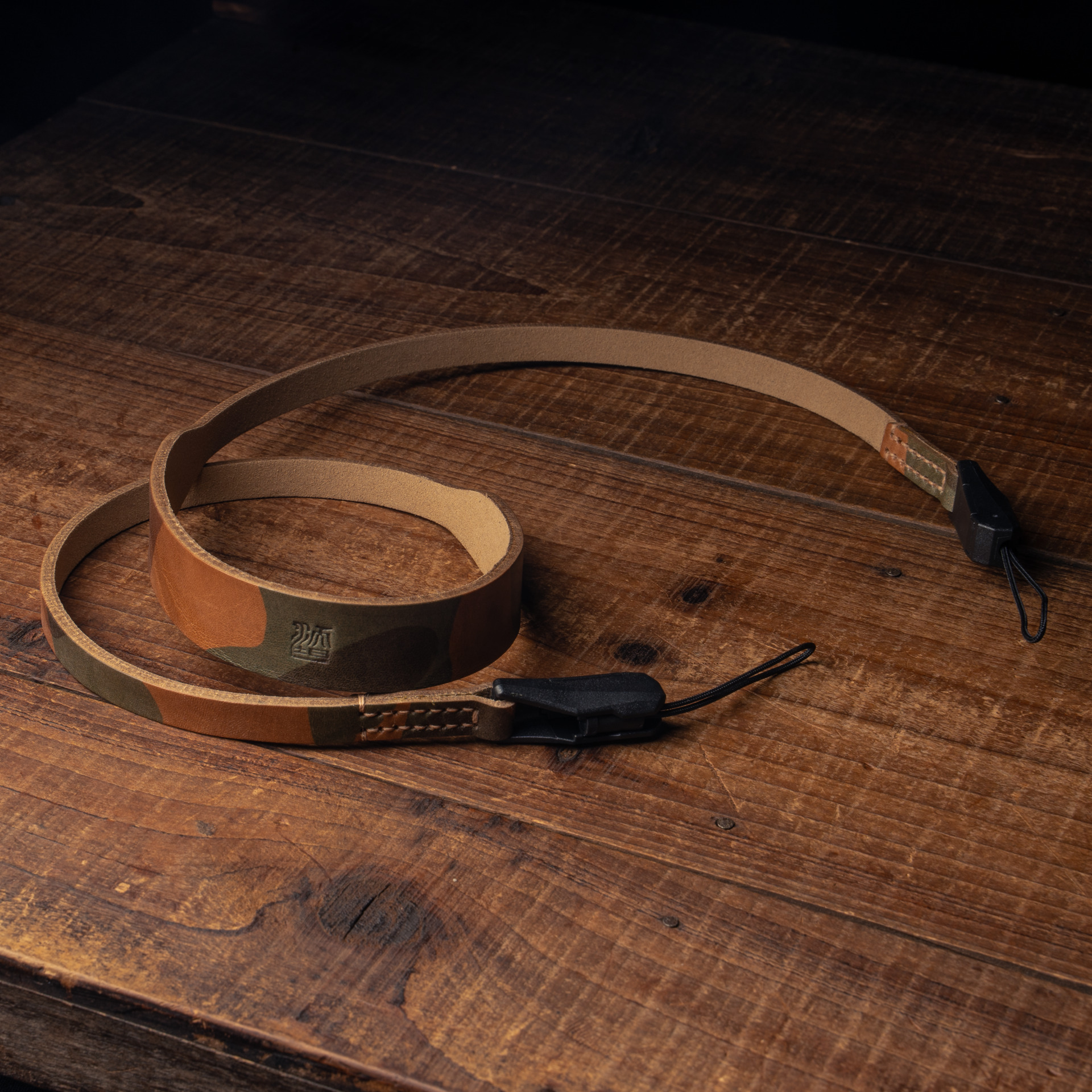Full Leather Camera Neck Strap 008 Tapered (Japan YKK Quick Release Buckle)