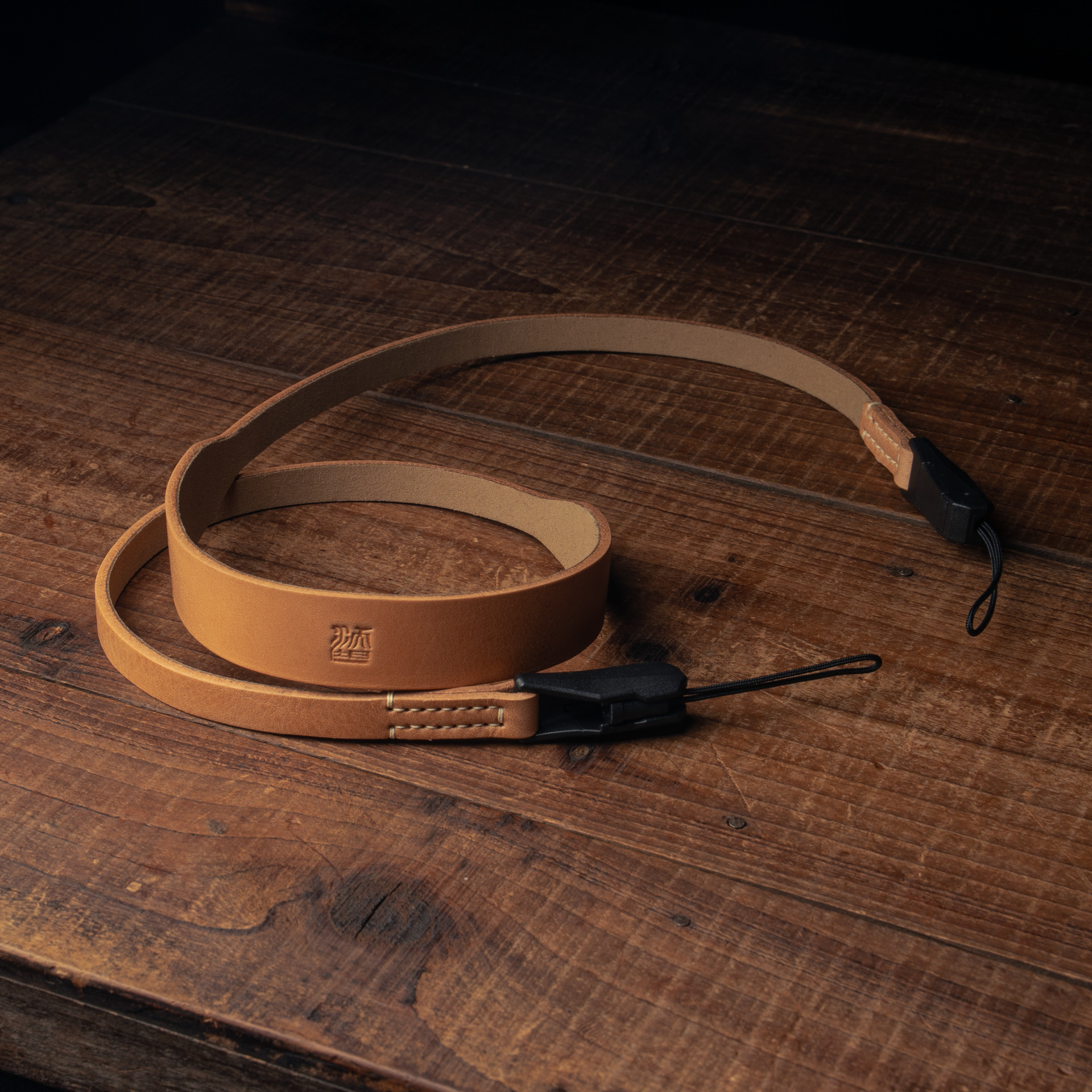 Full Leather Camera Neck Strap 007 Tapered (Japan YKK Quick Release Buckle)