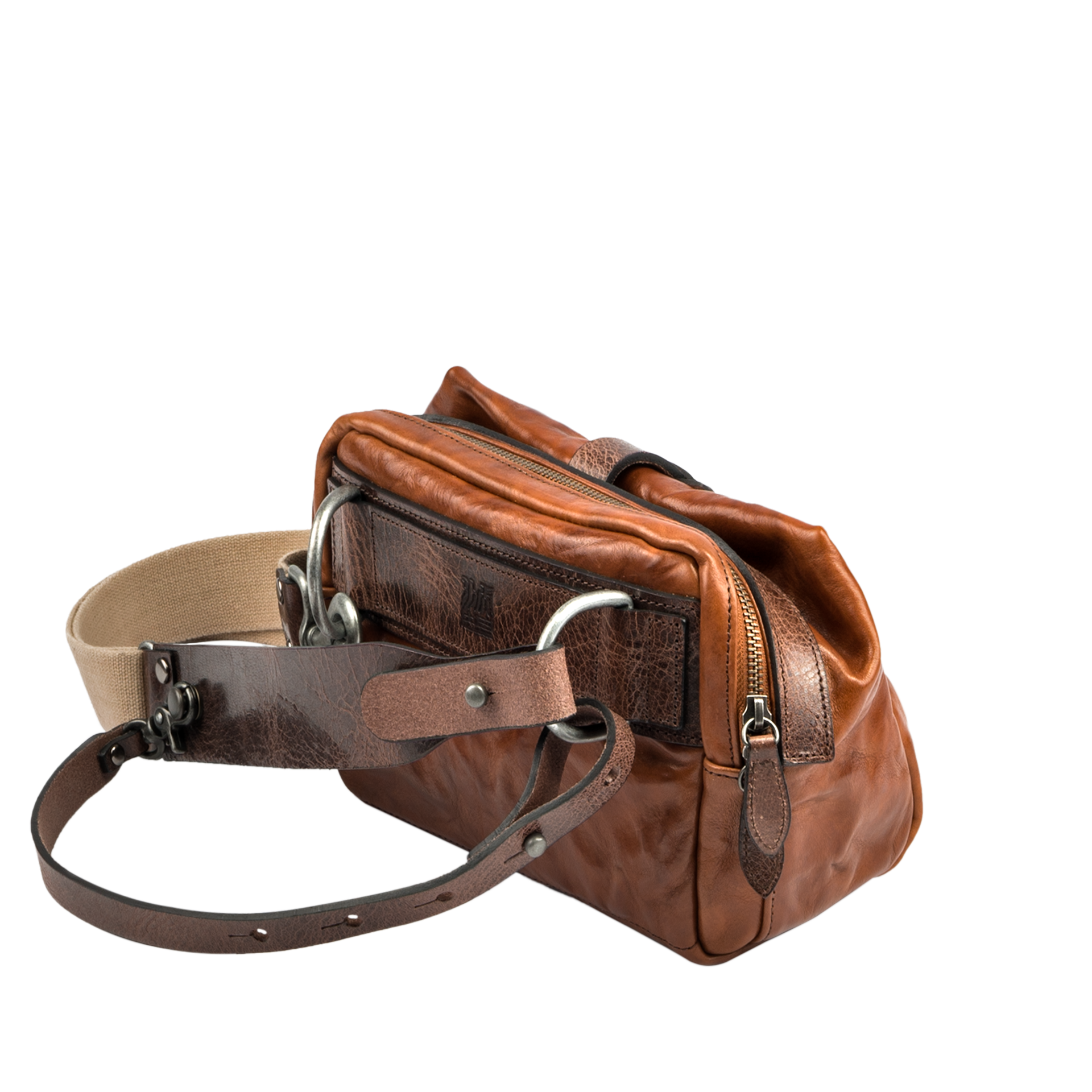 MINI RIDER 迷你騎士植鞣皮革單肩包 - 相機包 & 日常用包 & 皮革錶帶,復古軍風風格 | WOTANCRAF 沃坦