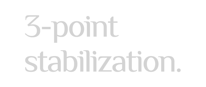 3-point stabilization.