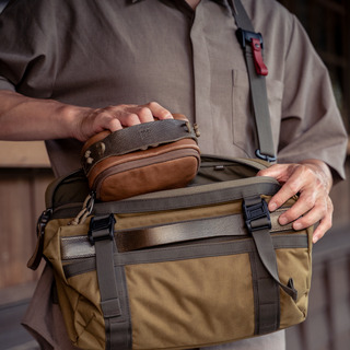 Full Leather Portable Camera Pouch ML