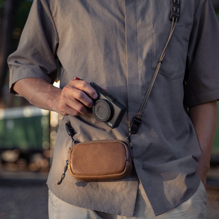 レザーポータブルカメラポーチ S