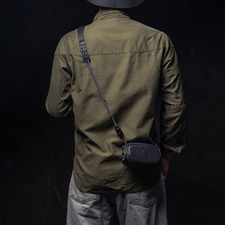 Full Leather Portable Camera Pouch S