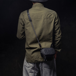 Full Leather Portable Camera Pouch M