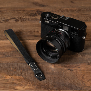 Full Leather Camera Wrist Strap 000 (Cura Split Ring)