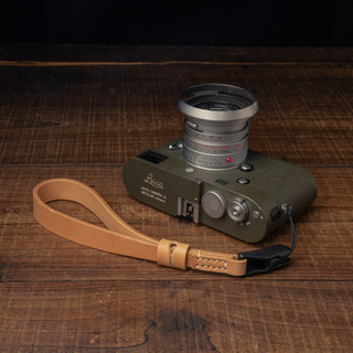 Premium Handcrafted Double-Sided Leather Wrist Strap 007 (Japan YKK Quick Release Buckle)