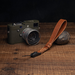 Premium Handcrafted Double-Sided Leather Wrist Strap 006 (Japan YKK Quick Release Buckle)