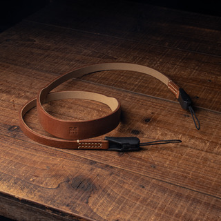 Full Leather Camera Neck Strap 006 Tapered (Japan YKK Quick Release Buckle)