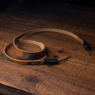 Full Leather Camera Neck Strap 008 Tapered (Japan YKK Quick Release Buckle)