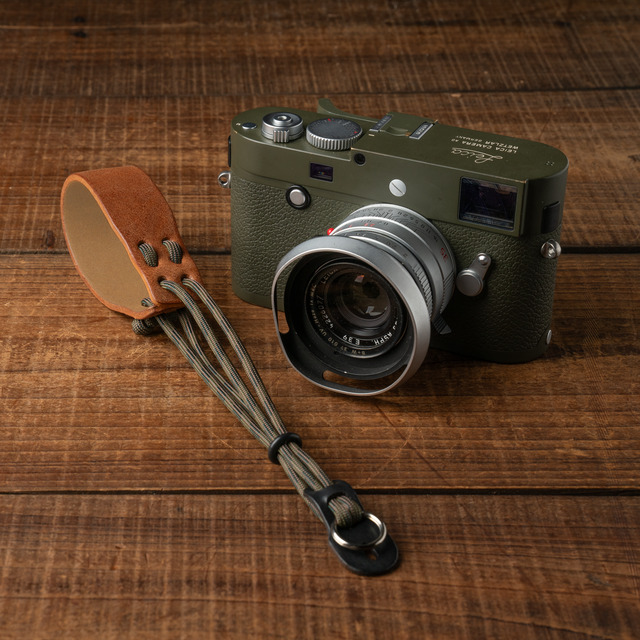 「Parashooter傘兵」相機手腕帶 005（CURA 黃銅金屬環）