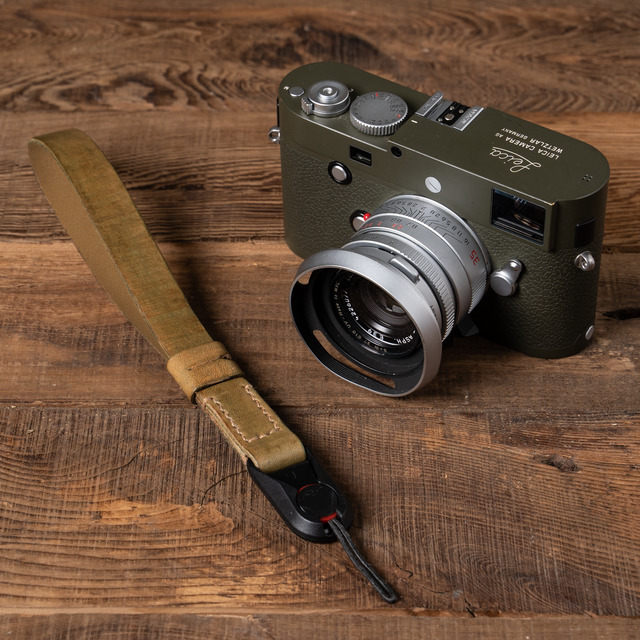 Hand Aged Leather Camera Wrist Strap 001 (Peak Design Anchor Link)