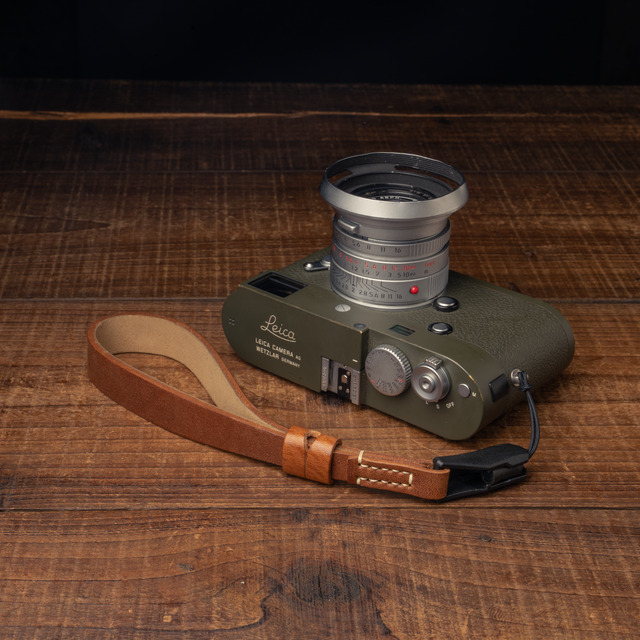 Full Leather Camera Wrist Strap 006 (Japan YKK Quick Release Buckle)