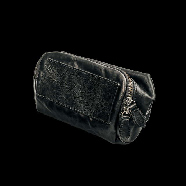 Leather Capacity Black Bag MAD0001